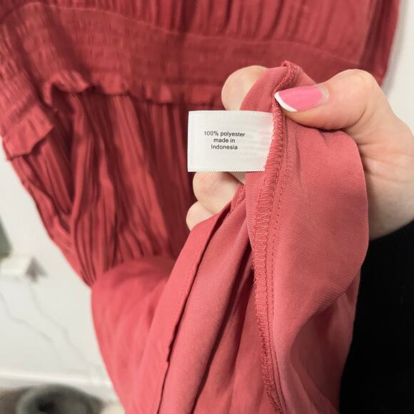 Lane Bryant Red Pleated Midi Dress Size 26/28 - Picture 5 of 5